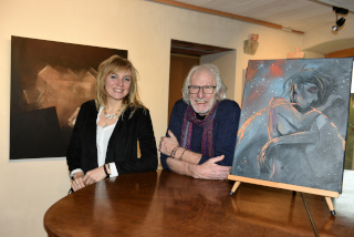 Exposition: Quand Aurlie est aux cimaises Tiche est aux anges - Echallens, Montricher, fvrier 2020
