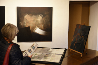 Exposition: Quand Aurlie est aux cimaises Tiche est aux anges - Echallens, Montricher, fvrier 2020