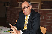 interview de Guy Parmelin lors de sa venue  Palzieux  loccasion de lIndpendance vaudoise, le 24 janvier 2018