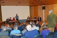 Les candidats � la Municipalit� en campagne - Echallens, janvier 2016