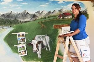 Diane M�ller - L�art s�invite � la ferme