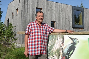 La for�t se d�voile, r�flexion sur son avenir. Roland Rapin, pr�sident du comit� d�organisation. Villars-Tiercelin, ao�t 2017