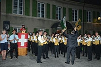 La f�te nationale organis�e au c�ur du bourg. Echallens, ao�t 2018
