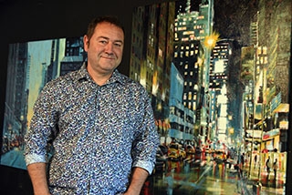 Guy-Claude Portmann, du Chur de Bettens aux toiles de New-York. Aot 2019, reportage de Dany Schaer, journaliste photographe
