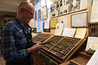 Atelier-Muse Encre & Plomb: pour que lesprit et lme des typographes demeurent. Chavannes-prs-Renens, fvrier 2019. Reportage de Dany Schaer, journaliste photographe