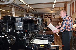 Atelier-Muse Encre & Plomb: pour que lesprit et lme des typographes demeurent. Chavannes-prs-Renens, fvrier 2019. Reportage de Dany Schaer, journaliste photographe