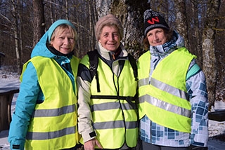 Les Paysannes vaudoises en course sur le Plateau du Jorat - Thierrens, 26 janvier 2019 - Reportage de Dany Schaer, journaliste photographe