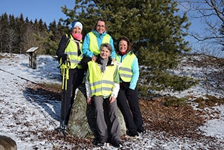 Les Paysannes vaudoises en course sur le Plateau du Jorat - Thierrens, 26 janvier 2019 - Reportage de Dany Schaer, journaliste photographe