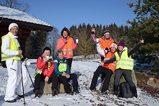 Les Paysannes vaudoises en course sur le Plateau du Jorat - Thierrens, 26 janvier 2019 - Reportage de Dany Schaer, journaliste photographe