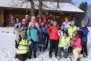 Les Paysannes vaudoises en course sur le Plateau du Jorat - Thierrens, 26 janvier 2019 - Reportage de Dany Schaer, journaliste photographe