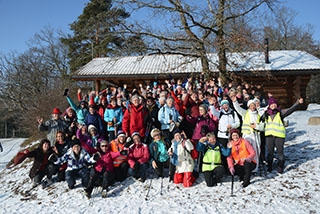 Les Paysannes vaudoises en course sur le Plateau du Jorat - Thierrens, 26 janvier 2019 - Reportage de Dany Schaer, journaliste photographe