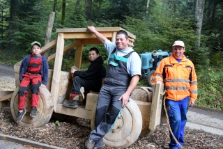 Le sentier Handicap et Nature est une histoire de c�ur. Michel Graz, Jorat-Menthue, novembre 2019 - Reportage de Dany Schaer, journaliste photographe