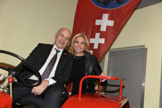 Ueli Maurer et Cline Amaudruz ftent lIndpendance vaudoise. Moudon, 24 janvier 2020 - Reportage de Dany Schaer, journaliste photographe