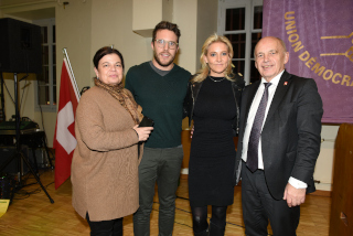 Ueli Maurer et Cline Amaudruz ftent lIndpendance vaudoise. Moudon, 24 janvier 2020 - Reportage de Dany Schaer, journaliste photographe