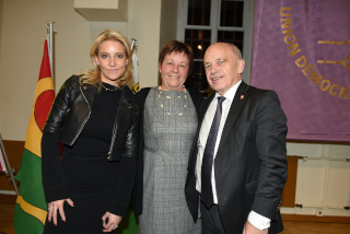 Ueli Maurer et Cline Amaudruz ftent lIndpendance vaudoise. Moudon, 24 janvier 2020 - Reportage de Dany Schaer, journaliste photographe