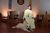 Bndiction des animaux et des matres animaliers. Abb Olivier Jelen, glise catholique de Payerne, 25 septembre 2021 (cliquer ICI)