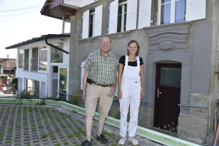 De la Feuille dor au portique en molasse. Ella Villaz, Tramelan  Saint-Cierges, 30 avril 2024. Reportage de Dany Schaer, journaliste photographe